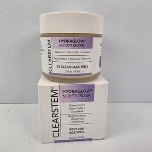 CLEARSTEM Hydraglow Moisturizer Bakuchiol Stem Cells Squalane Regenerate 2oz NEW